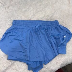 blue butterfly shorts
